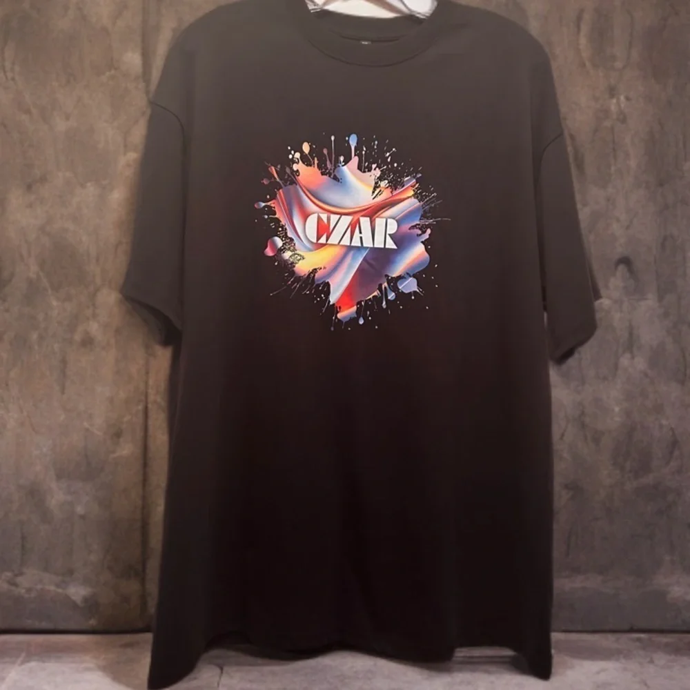 NEW Unisex Black Graphic T Shirt Size 2XL